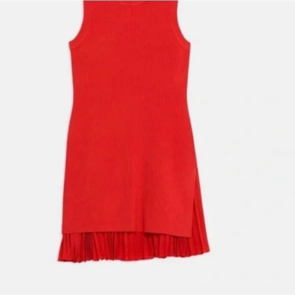 Worn 1x Size P Theory Pleated Dress - Picture 5 of 5